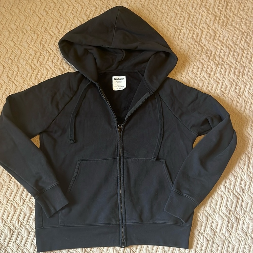 Brooklinen Hooded Zip Up Jacket